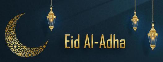 eid al adha celebração em cor fundo vetor