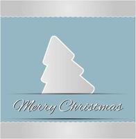 Feliz Natal em resumo letras fundo de árvore cinza. Ilustração em vetor