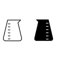laboratório ícone vetor. análises ilustração placa. teste tubo símbolo. química logotipo. vetor