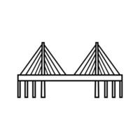 ponte ícone vetor. ponte ícones, vários pontes ilustração símbolo coleção. vetor