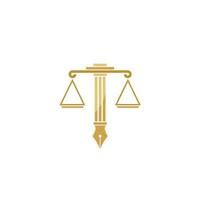 logotipo do advogado com estilo de elemento criativo premium vetor