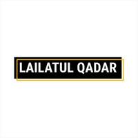 lailatul qadr Preto vetor Chamar bandeira com em formação em a noite do poder dentro Ramadã