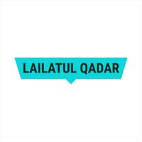 lailatul qadr turquesa vetor Chamar bandeira com em formação em a noite do poder dentro Ramadã