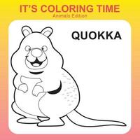 coloração animal planilha página. educacional imprimível coloração planilha. coloração jogos para pré escola crianças. vetor arquivo.