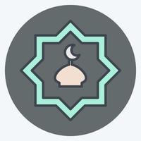 ícone esfregar el harb. relacionado para eid al adha símbolo. cor companheiro estilo. simples Projeto editável. simples ilustração vetor