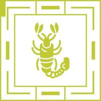 ícone de vetor de escorpião