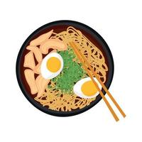 ilustração vetorial de ramen vetor