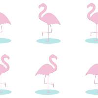 padrão sem emenda de flamingo. padrão de flamingo fofo para tecido, roupas de bebê, plano de fundo, têxteis, papel de embrulho e outras ilustrações de decoração. vetor