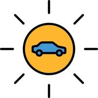 carro-energia-solar ilustração vetor