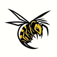 abelha vespa vespa mascote vetor