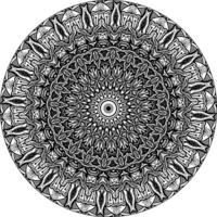 fácil circular padronizar dentro Formato do mandala para hena, mehndi, tatuagem, decoração. decorativo enfeite dentro étnico oriental estilo. coloração livro página vetor