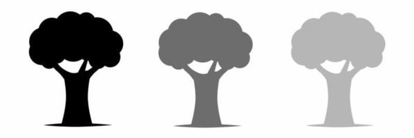 árvore ícone símbolo ilustração conjunto para negócios. vetor