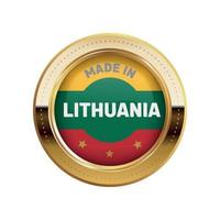 feito na Lituânia vetor