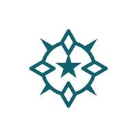 bússola com Estrela moderno logotipo vetor