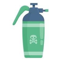 Perigo pulverizador ícone desenho animado vetor. pesticida pragas vetor