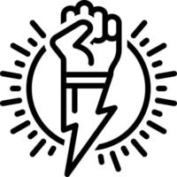 ícone de linha para energia vetor