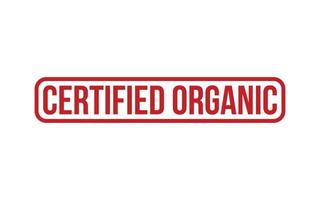certificado orgânico borracha carimbo foca vetor