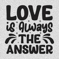 o amor é sempre a resposta vetor