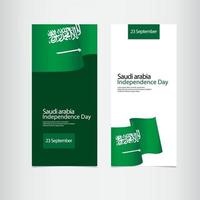 ilustração de design de modelo vetorial para dia da independência da Arábia Saudita vetor