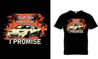 carro, clássico, vetor camiseta Projeto