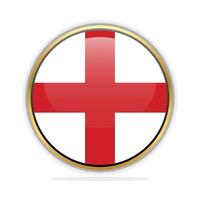 botão bandeira Projeto modelo Inglaterra vetor