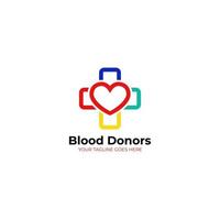 logotipo Projeto para sangue saúde vetor gráfico