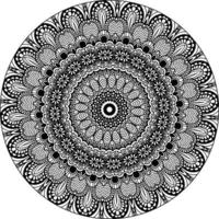 floral arte mandala. étnico Projeto ornamento. arabesco medalhão vetor