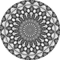 floral arte mandala. étnico Projeto ornamento. arabesco medalhão vetor