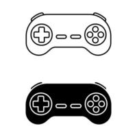 vídeo jogos controlador ícone vetor. controle de video game ilustração placa. manual ao controle símbolo ou logotipo. vetor