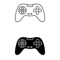 vídeo jogos controlador ícone vetor. controle de video game ilustração placa. manual ao controle símbolo ou logotipo. vetor