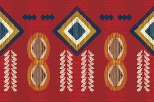 étnico ikat tecido padronizar geométrico estilo.africano ikat bordado étnico oriental padronizar vermelho fundo. resumo,vetor,illustration.for textura,vestuário,scraf,decoração,tapete. vetor