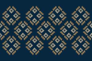 étnico ikat tecido padronizar geométrico estilo.africano ikat bordado étnico oriental padronizar marinha azul fundo. resumo,vetor,illustration.for textura,vestuário,scraf,decoração,tapete. vetor