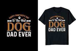 cachorro Papai camiseta projeto, dag do pai dia camisa vetor