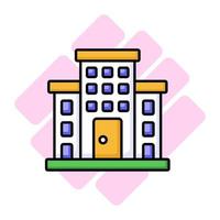 belas projetado ícone do hotel, moderno estilo vetor do hotel construção Customizável e fácil para usar