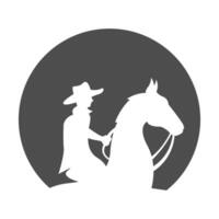 vaqueiro logotipo ícone Projeto vetor