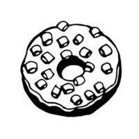 rosquinha. saboroso Comida. vetor clipart