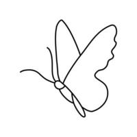 borboleta ícone vetor. traça ilustração placa. inseto símbolo ou logotipo. vetor