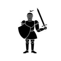cavaleiro ícone vetor definir. armaduras ilustração placa coleção. proteção símbolo. meio idades logotipo.