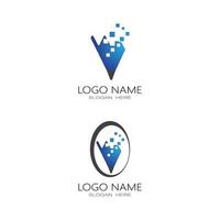 lápis logotipo modelo vetor símbolo design