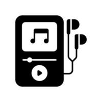 música jogador ícone dentro moderno estilo, a editável vetor do mp3 jogador