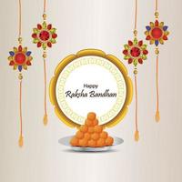 flyer feliz festival indiano raksha bandhan vetor