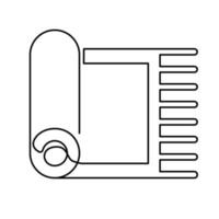 oração tapete. Ramadã kareem contínuo linha ícones definir, esboço vetor símbolo coleção, linear estilo pictograma pacote. sinais, logotipo. ícones Como Ramadã lanterna, islâmico lua e estrela, mesquita, Alcorão