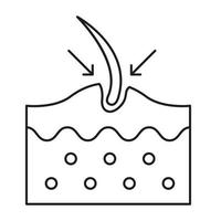 plástico cirurgia dermatologia e cabelo ou pele ícone. vetor