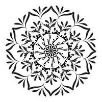 design de arte mandala em círculo. design de mandala simples arte de mandala floral bela arte de mandala vetor