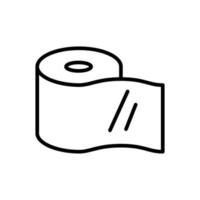 lenço de papel banheiro ícone vetor