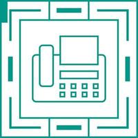 ícone de vetor de máquina de fax