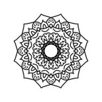 mandala e ornamental Projeto para coloração página vetor