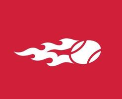 nos aberto logotipo branco símbolo torneio tênis a campeonatos Projeto vetor abstrato ilustração com vermelho fundo