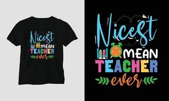 professores dia camiseta Projeto conceito criada usando tipografia citações, Educação, maçã vetor