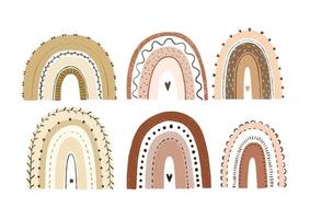 infantil ilustração com fofa conto de fadas arco-íris, infantil Projeto vetor